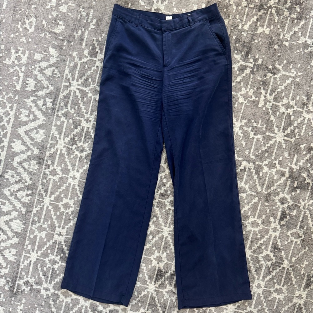 EUC Women’s Gap 6L Navy Trouser Wide Leg Pants